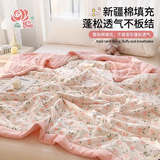 Class A summer air conditioner quilt cartoon Xinjiang cotton summer quilt