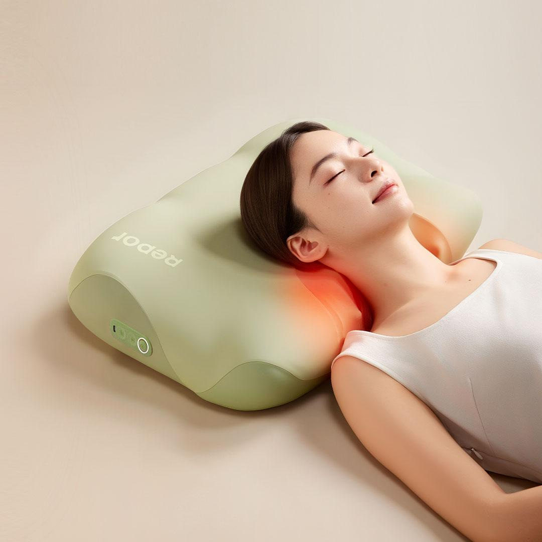 锐珀尔摇摆按摩睡眠枕凉感分区护颈一枕两用石墨烯温感热敷礼盒装,淘宝优惠券,粉丝福利购,淘宝优惠卷