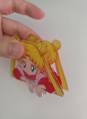 美少女战士水冰月显示器夹子亚克力立牌桌面摆件可爱卡通动漫周边