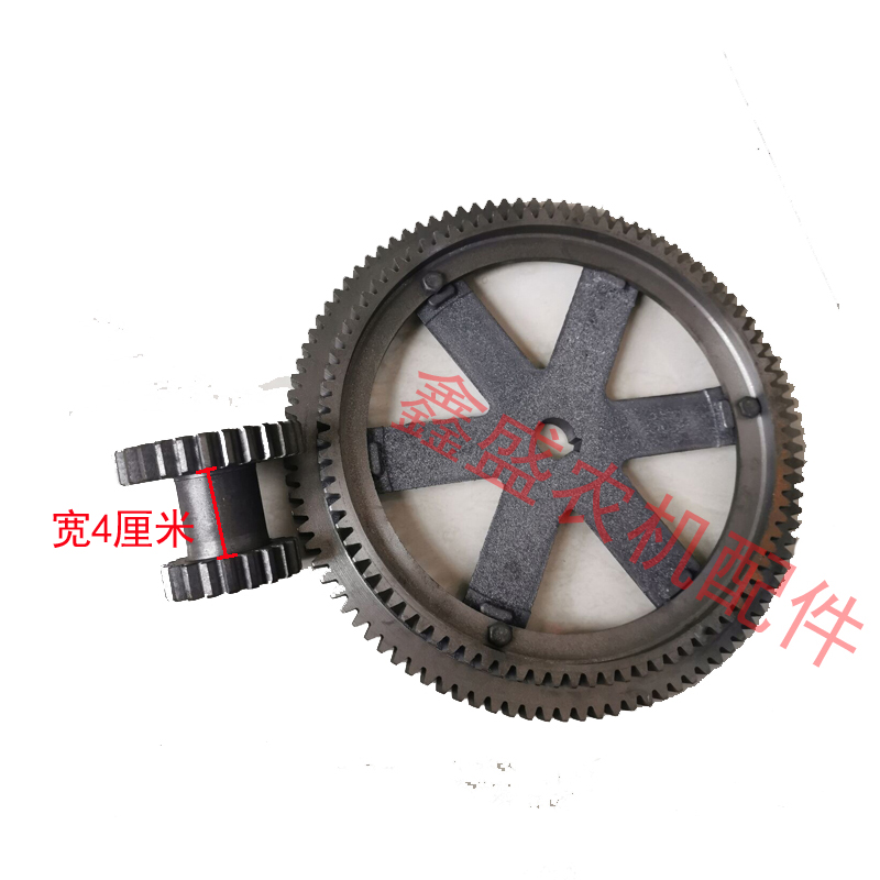 铡草机配件老式铸铁铡草机齿轮农机配件连体齿轮4刀6刀变速齿轮-图3