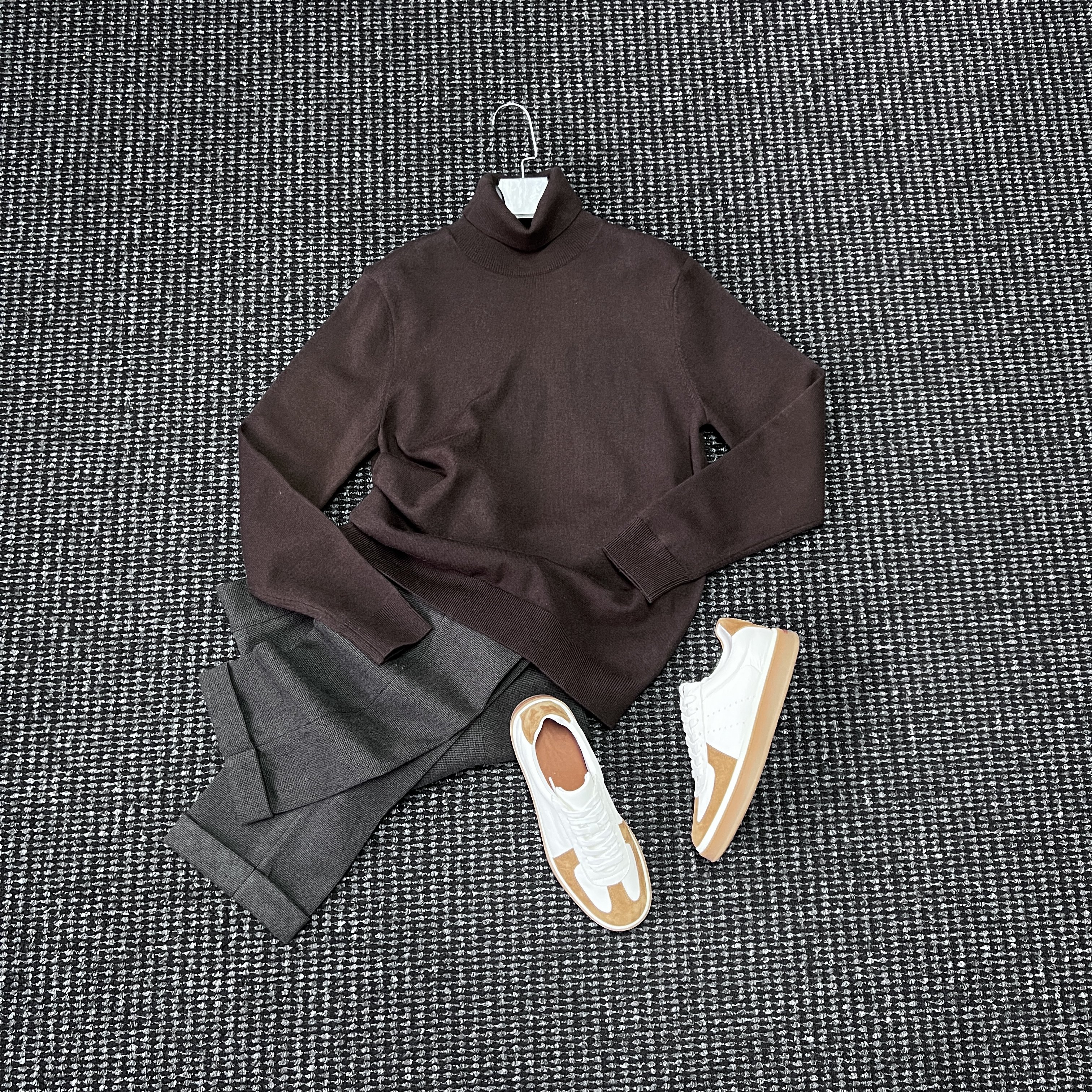 CssuGent 可机洗羊毛混纺高领针织打底衫毛衣男简约保暖半高领衫,淘宝优惠券,粉丝福利购,淘宝优惠卷