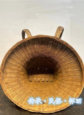 民俗老物件竹编影视道具