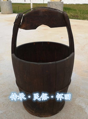 民俗古代水桶老物件