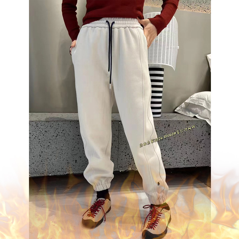 桐桐佳~冬季加绒高弹休闲运动卫裤女宽松显瘦哈伦裤子自由鱼89060,淘宝优惠券,粉丝福利购,淘宝优惠卷