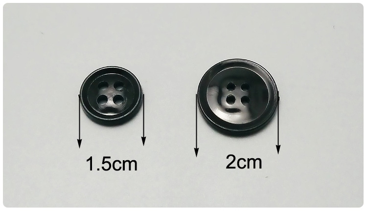 普通扣子小黑扣子工作服大衣纽扣四眼扣子棉裤纽扣包邮