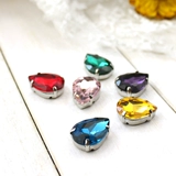 Специальная продажа скоростной стеклянной капля алмаза бурить серебряное дно -Огни.