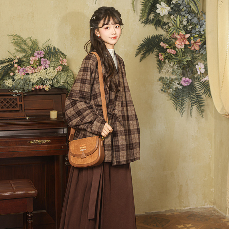 凤台曲原创（暖阳）汉服明制日常加绒秋冬改良对穿交弓袋袖,淘宝优惠券,粉丝福利购,淘宝优惠卷