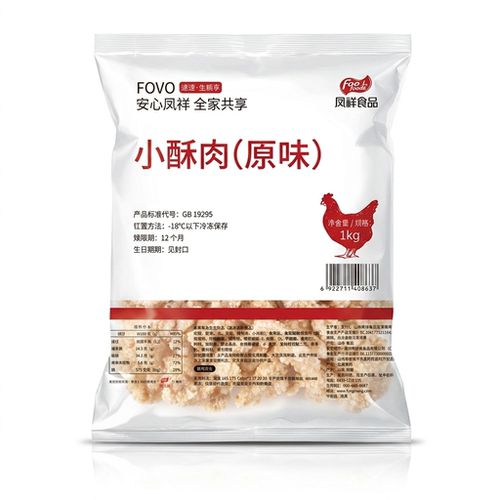 凤祥原味小酥肉油炸鸡肉酥肉火锅夜市商用冷冻半成品小吃1kg/包 - 图3