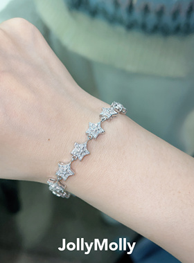 【万禹辰同款 】 JollyMolly小众设计师纯银高级轻奢礼物繁星手链