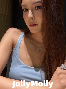 JollyMolly925银水滴项链