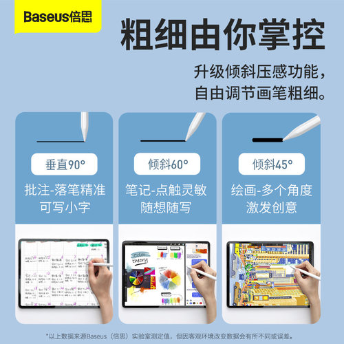 倍思适用applepencil笔尖苹果pencil一代二代电容笔替换ipadpencil笔头静音防滑改造ipencil笔尖阻尼非笔尖套 - 图2