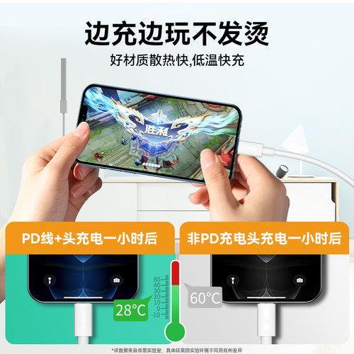 倍思适用苹果17数据线PD20W快充线iphone14充电宝线短款器13promax手机12车载16加长2米15typec转lightning11 - 图3
