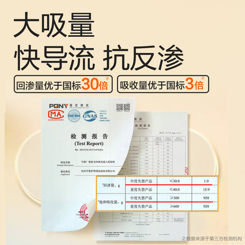 可靠吸收宝成人纸尿裤老人用尿不湿男女孕产妇尿垫老年尿片大尺码 - 图1
