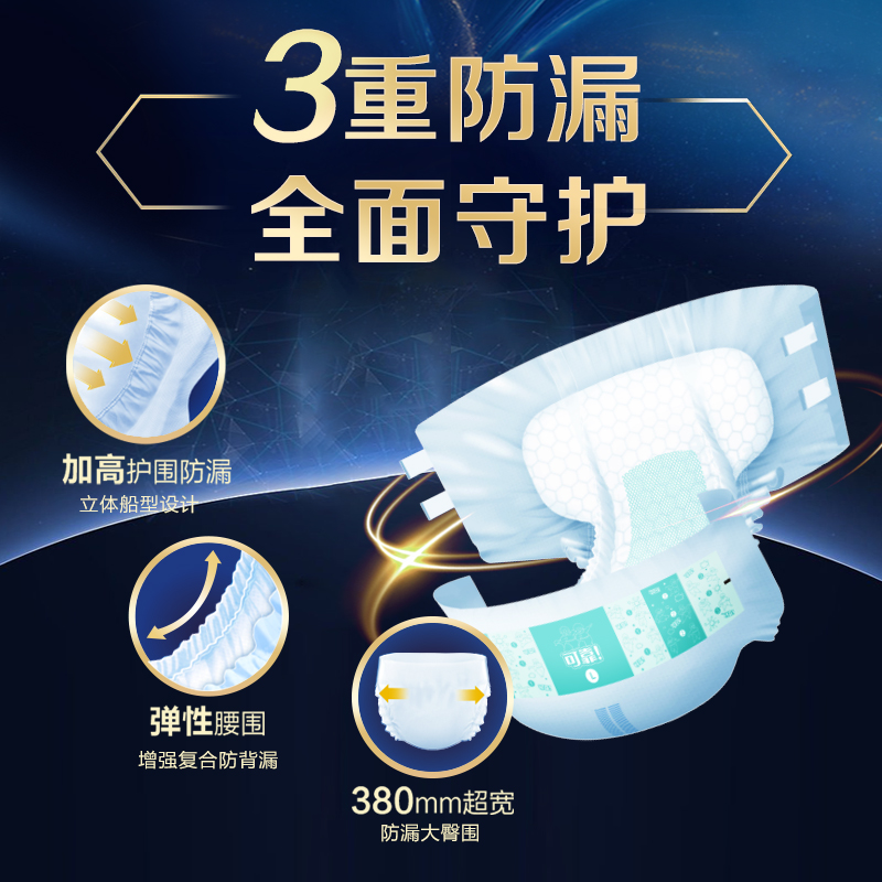 可靠成人纸尿裤加强型夜用加大加厚XL码60片老人用 - 图3