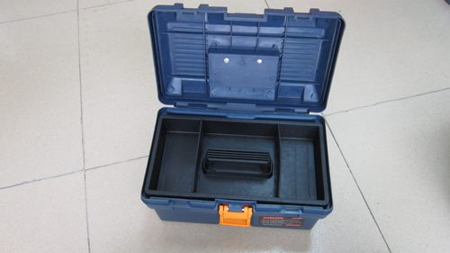 加厚手提ABS塑料工具箱超强抗压耐摔收纳外表磨砂涂层13/15/17A盒 - 图0