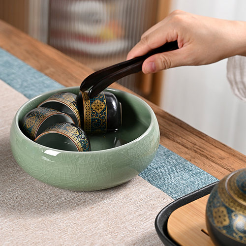 紫砂茶洗功夫茶具茶杯洗水洗茶碗水盂大小笔洗茶渣烟灰缸花盆盆栽 - 图2