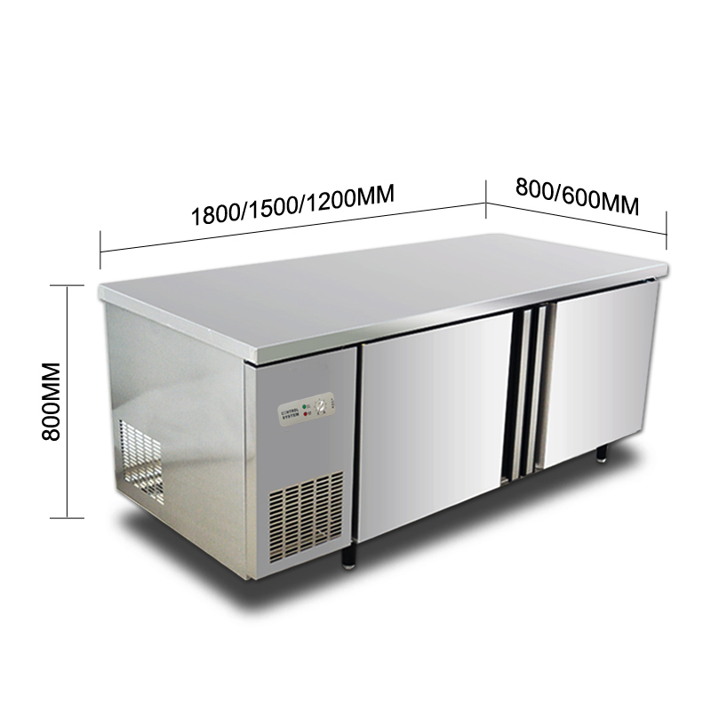 新晶贝商用冷藏工作台铜管冷冻柜制冷保鲜冰柜厨房平冷操作台奶茶