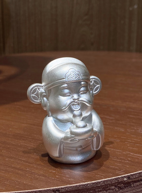 福禄寿三星一套纯银摆件3D足银999装饰收藏投资升值节日礼物送礼