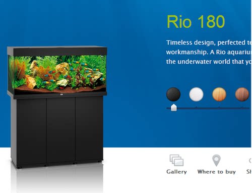 特价德国黑钻新款LED灯高档鱼缸JUWEL RIO180(101CM)鱼缸水族箱 - 图2