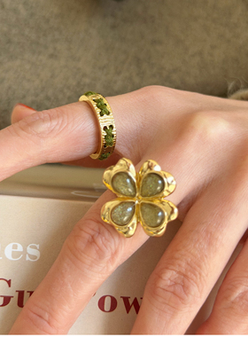 国内小众设计彩色穿线开口可调节戒指  秋冬时髦金属毛线叠戴指环