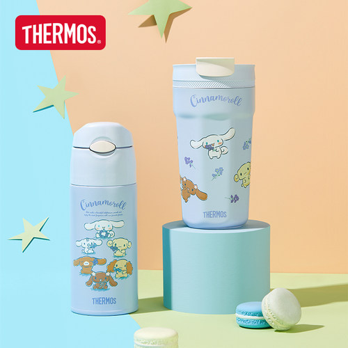 膳魔师保温杯三丽鸥蜂蜜系列大耳狗可爱便携随行咖啡杯吸管水杯 - 图2