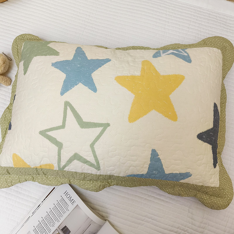 全棉斜纹枕套成人儿童绗缝夹棉加厚乳胶枕芯套拉链40x60学生单人,淘宝优惠券,粉丝福利购,淘宝优惠卷