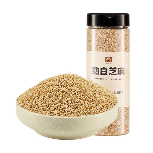 甸禾农家熟白芝麻免洗即食炒熟调料烘焙黑芝麻撒料火锅家用方便 - 图3