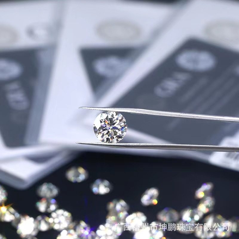 一手货源南非莫桑裸钻超闪D色1克拉钻戒女仿真钻莫桑裸石GRA证书,淘宝优惠券,粉丝福利购,淘宝优惠卷