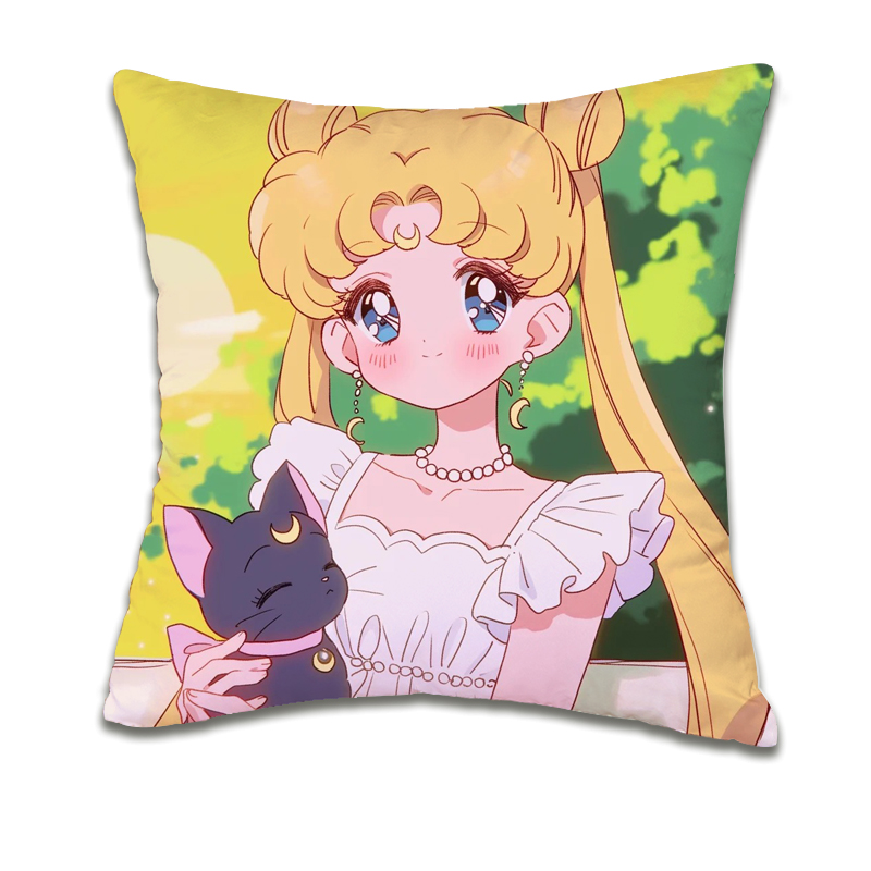 水冰月野兔方枕真琴火野丽亚美定制抱枕美少女战士靠垫动漫周边礼 - 图3