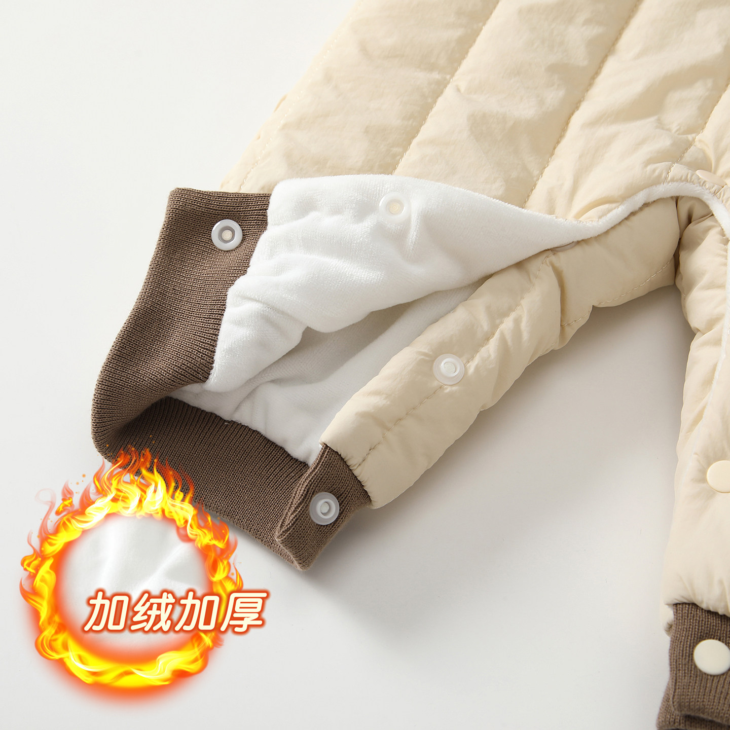 婴儿龙凤胎衣服秋冬装新生儿连体衣夹棉加绒超萌男女宝宝外出抱衣,淘宝优惠券,粉丝福利购,淘宝优惠卷