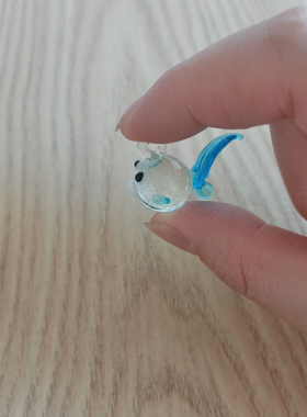 玻璃装饰卡通鱼缸可爱手工小摆件