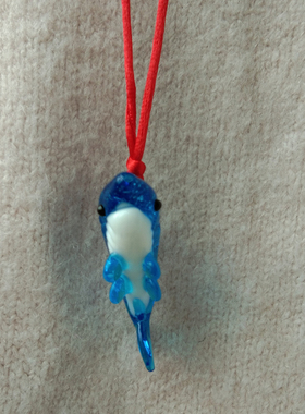 海洋生物夜光项链挂件玻璃工艺品