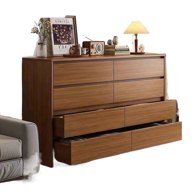 Chest of cabinet bedroom drawer cabinet bed storage cabinet home living room wall solid wood storage cabinet