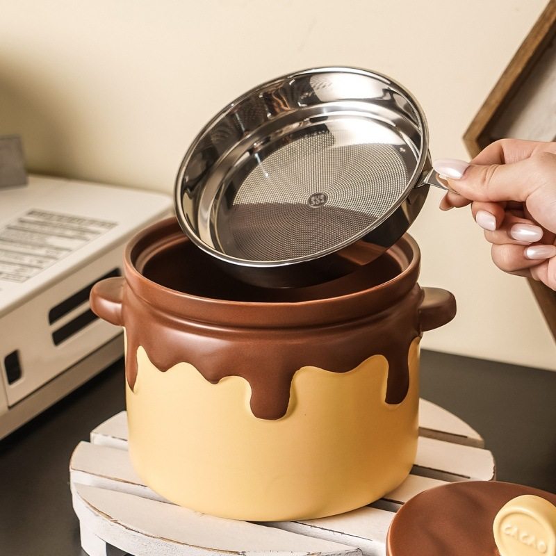 耐高温猪油罐2025新款辣椒油罐子蜂蜜猪油盆大容量荤油罐厨房家用,淘宝优惠券,粉丝福利购,淘宝优惠卷