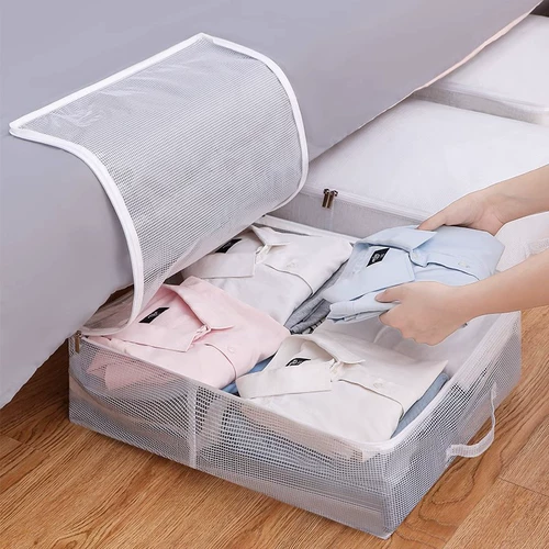 Коробка для хранения под кроватью для домашнего плоского ящика складная одежда и одежда для хранения артефакта общежития.