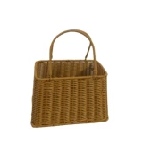 Пластиковая плетеная реалистичная портативная дорожная корзина для хранения, «сделай сам»