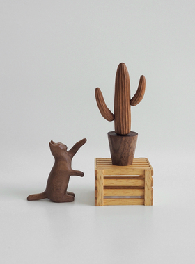 〈与猫共生 修复四〉原创纯手工雕刻创意家居木猫摆件泽无木作