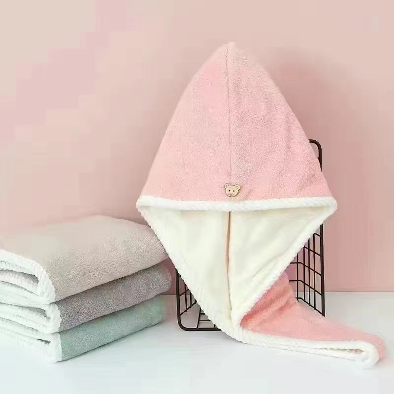 干发帽女浴帽吸水双层加厚2024新款包头巾洗头擦头发超强速干毛巾,淘宝优惠券,粉丝福利购,淘宝优惠卷