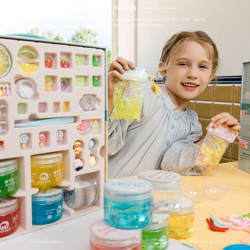 mobee捏捏乐儿童手工diy自制材料包男女生史莱姆减压解闷玩具礼物,淘宝优惠券,粉丝福利购,淘宝优惠卷