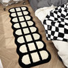 Thickened flocked bedroom bedside blanket absorbent and quick-drying plush
