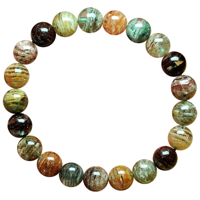 彩幽灵聚宝盆手链男女款巴西四季幽灵手串多宝水晶手串饰品礼物 虎窝淘