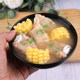 Simulated bowl of vegetable soup model cabinet decoration props