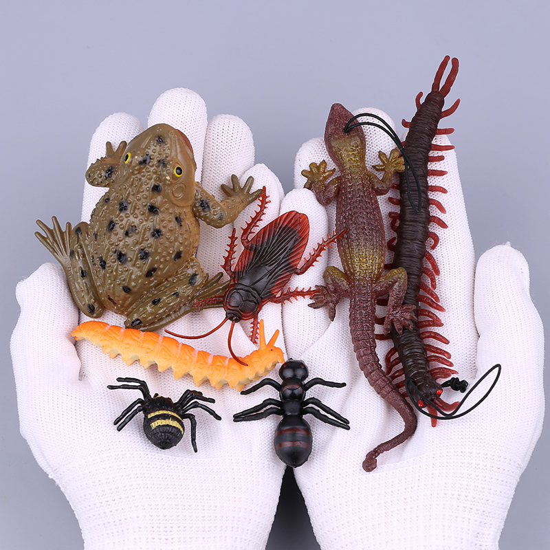 仿真蛇蜘蛛模型蝎子蟑螂恶作剧整蛊人的玩具软胶虫子蝙蝠老鼠蚂蚁 - 图0