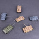 4D square glue-free assembled tank static model toy