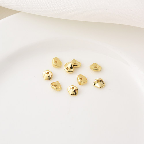 14K包金高保巴洛克异形珠手工diy手链18K不规则隔珠隔片散珠材料 - 图2