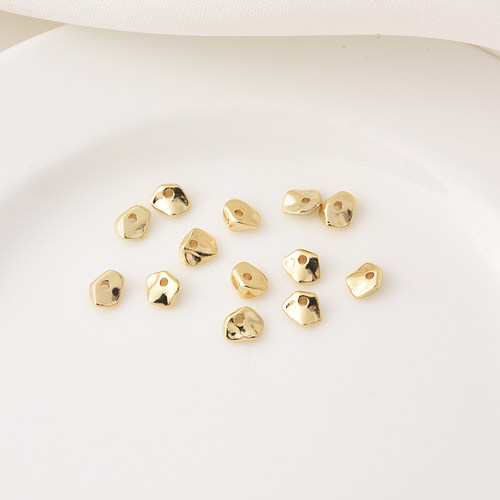 14K包金高保巴洛克异形珠手工diy手链18K不规则隔珠隔片散珠材料 - 图3