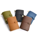 Вместительный и большой картхолдер, система хранения, ретро кожаная сумка-органайзер для визитных карточек, из натуральной кожи