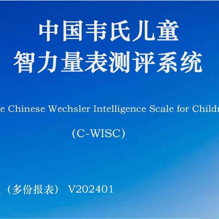 韦氏智力量表第三版儿童版6~16岁 标准IQ测评诊断工具箱全套身体