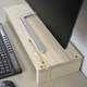 Desktop computer monitor to increase elevated desktop storage