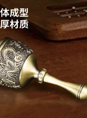 复古龙凤摇铃手摇铃铛声音清脆做工精致老手摇铃铛手拿式手摇铃